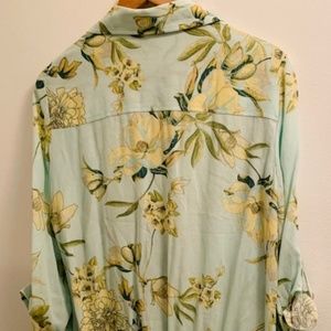 New York & Company Tops - New York & Co. Floral Tie-Front Blouse New York & Company Tops - New York & Co. Floral Tie-Front Blouse